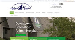 Desktop Screenshot of downtowngreensboroanimalhospital.com
