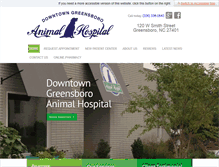 Tablet Screenshot of downtowngreensboroanimalhospital.com